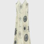Silk Laundry 90s Slip Dress - Fibonacci Off White