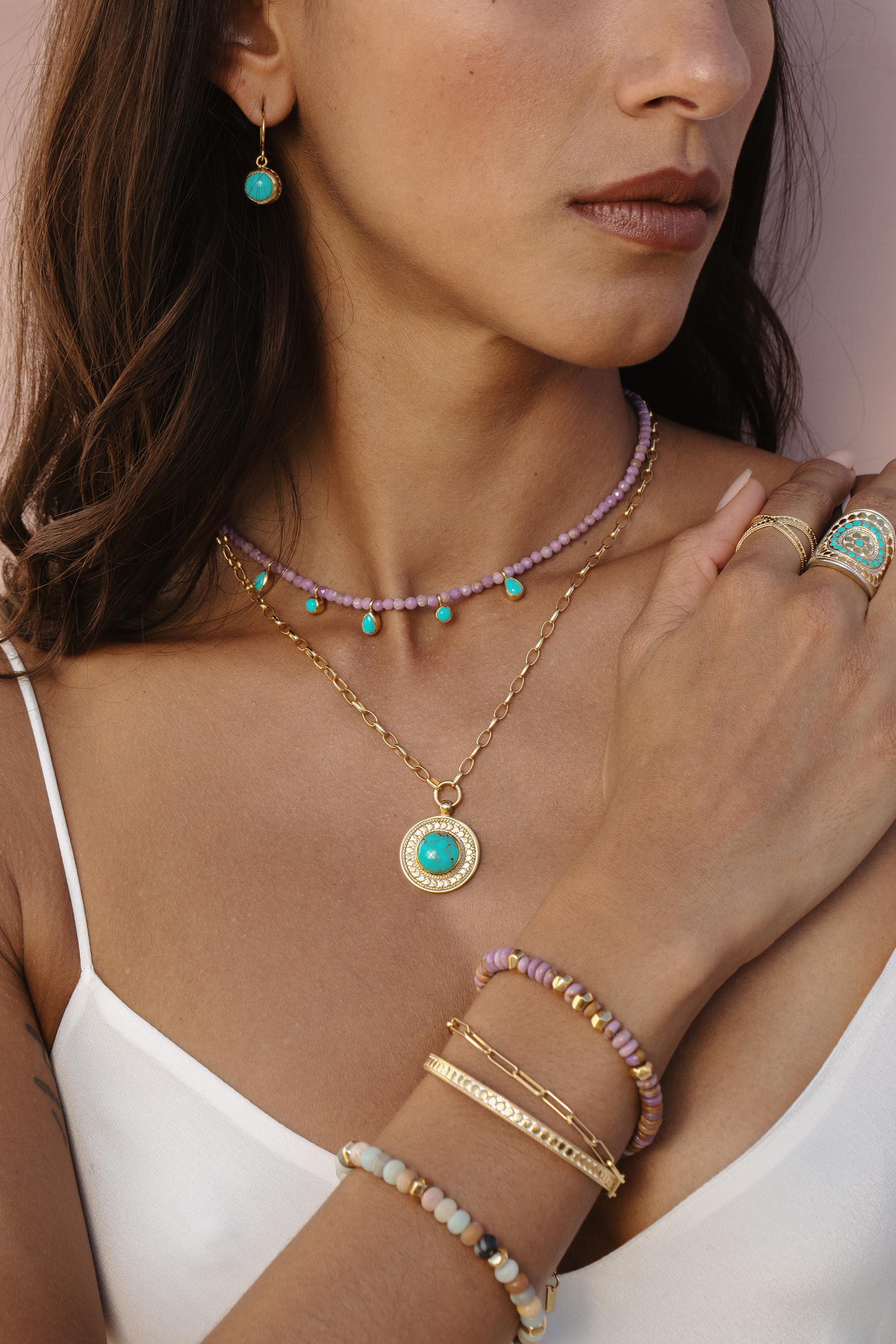 Anna Beck Luna Pendant Necklace - Gold