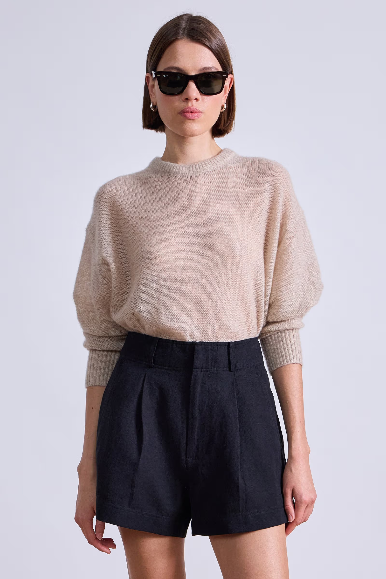 Apiece Apart Softest Tissue Weight Sweater - Sand