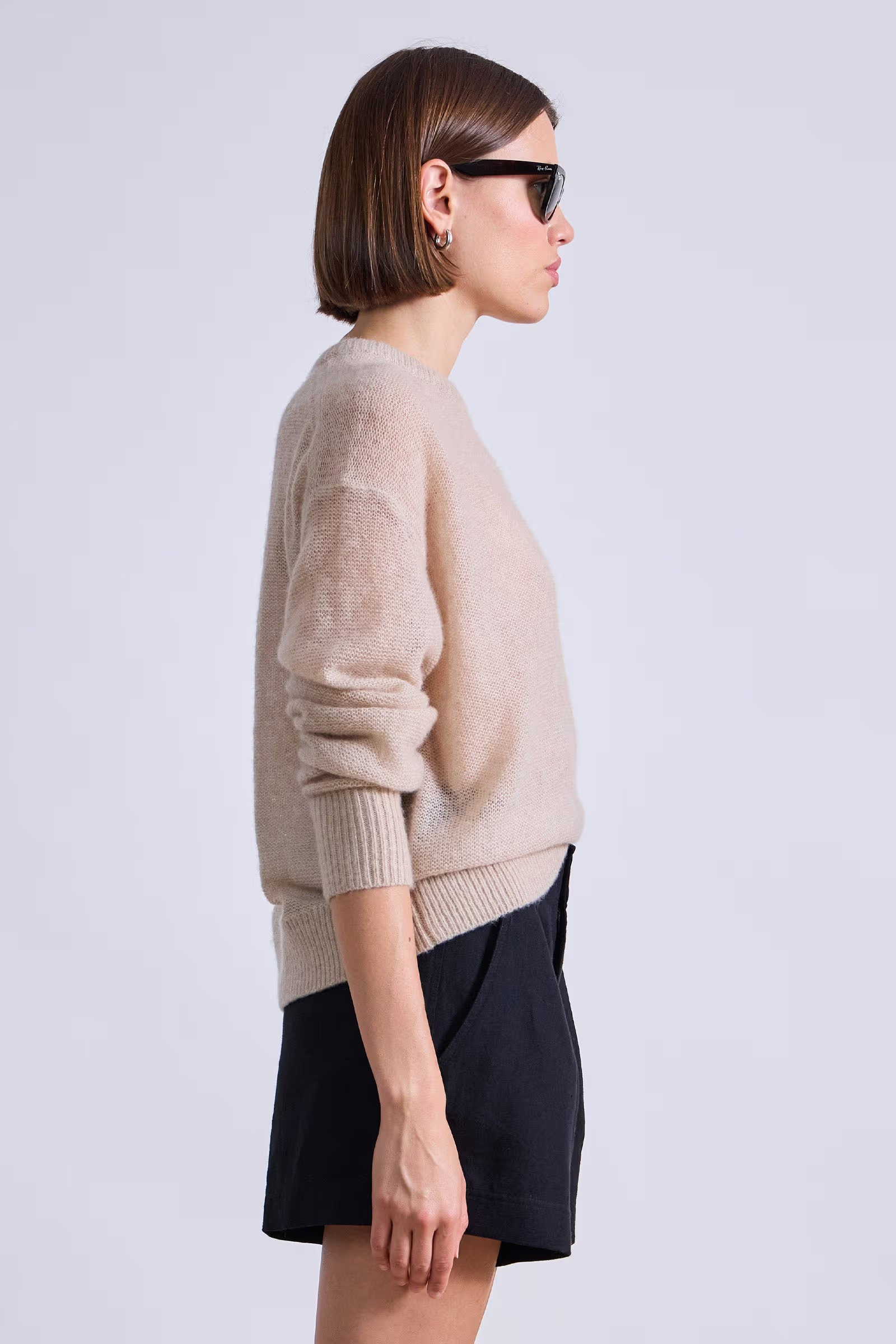 Apiece Apart Softest Tissue Weight Sweater - Sand