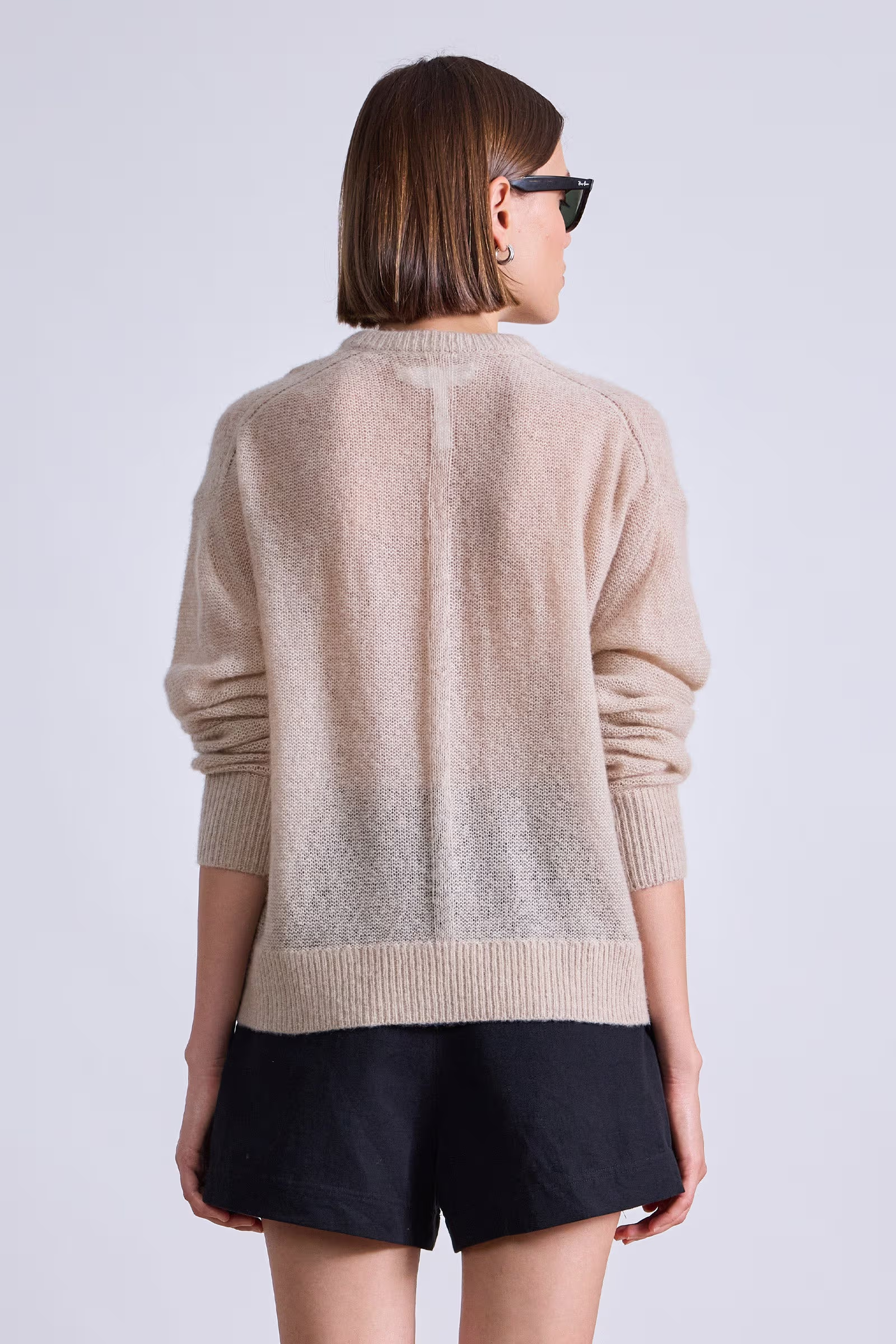 Apiece Apart Softest Tissue Weight Sweater - Sand