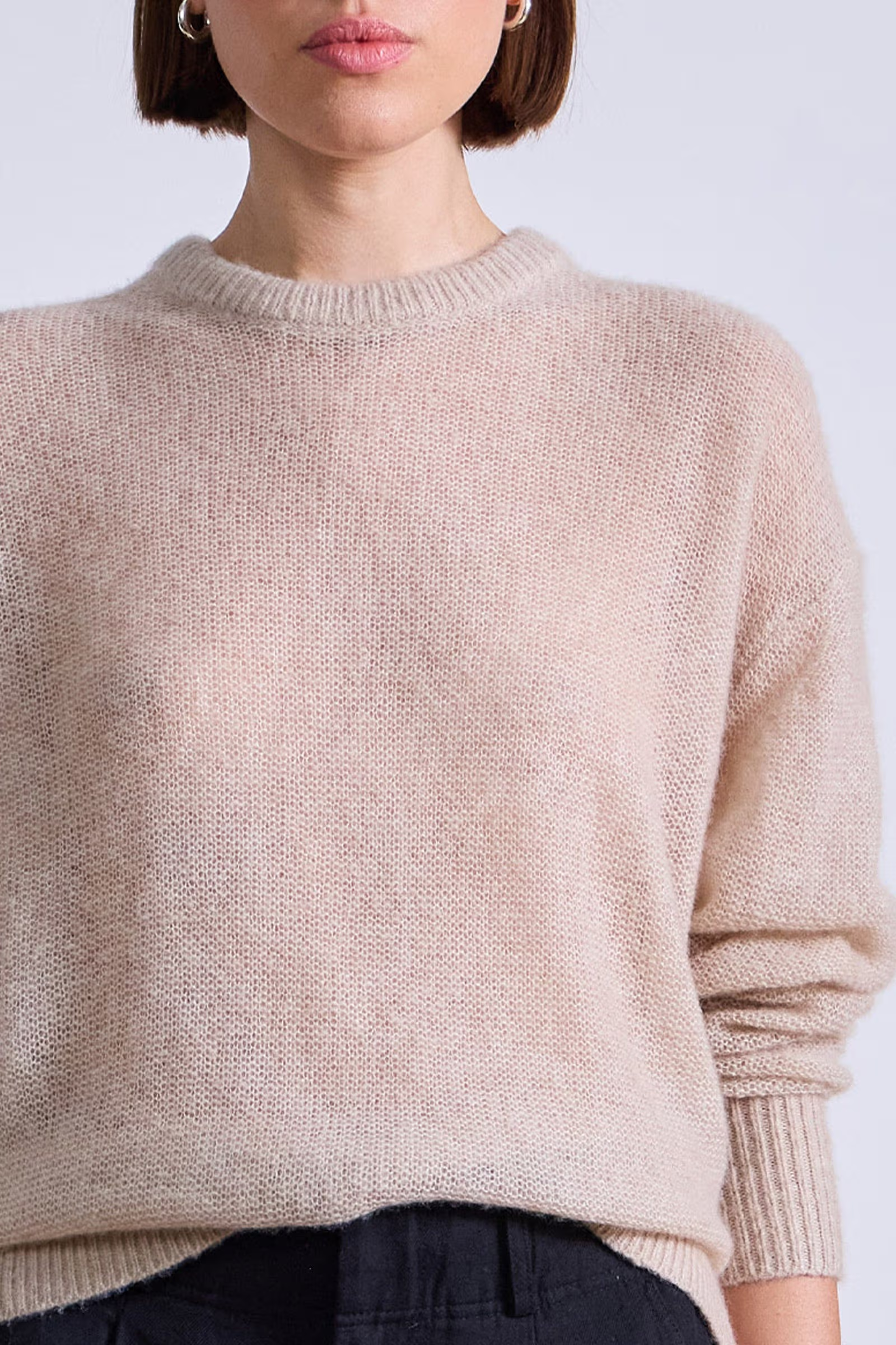 Apiece Apart Softest Tissue Weight Sweater - Sand