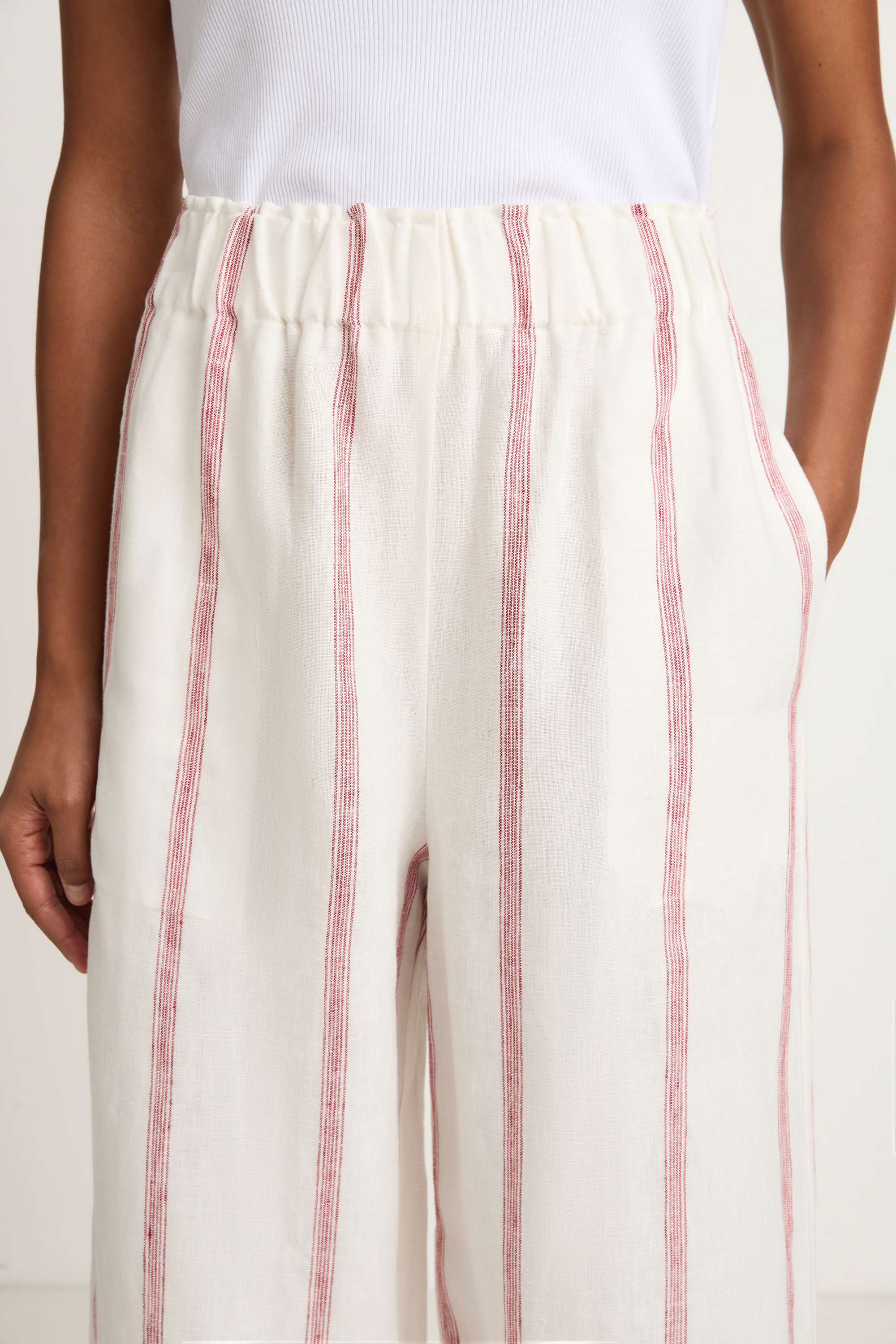 BONDI BORN Kiama Universal Pant - Red Stripe