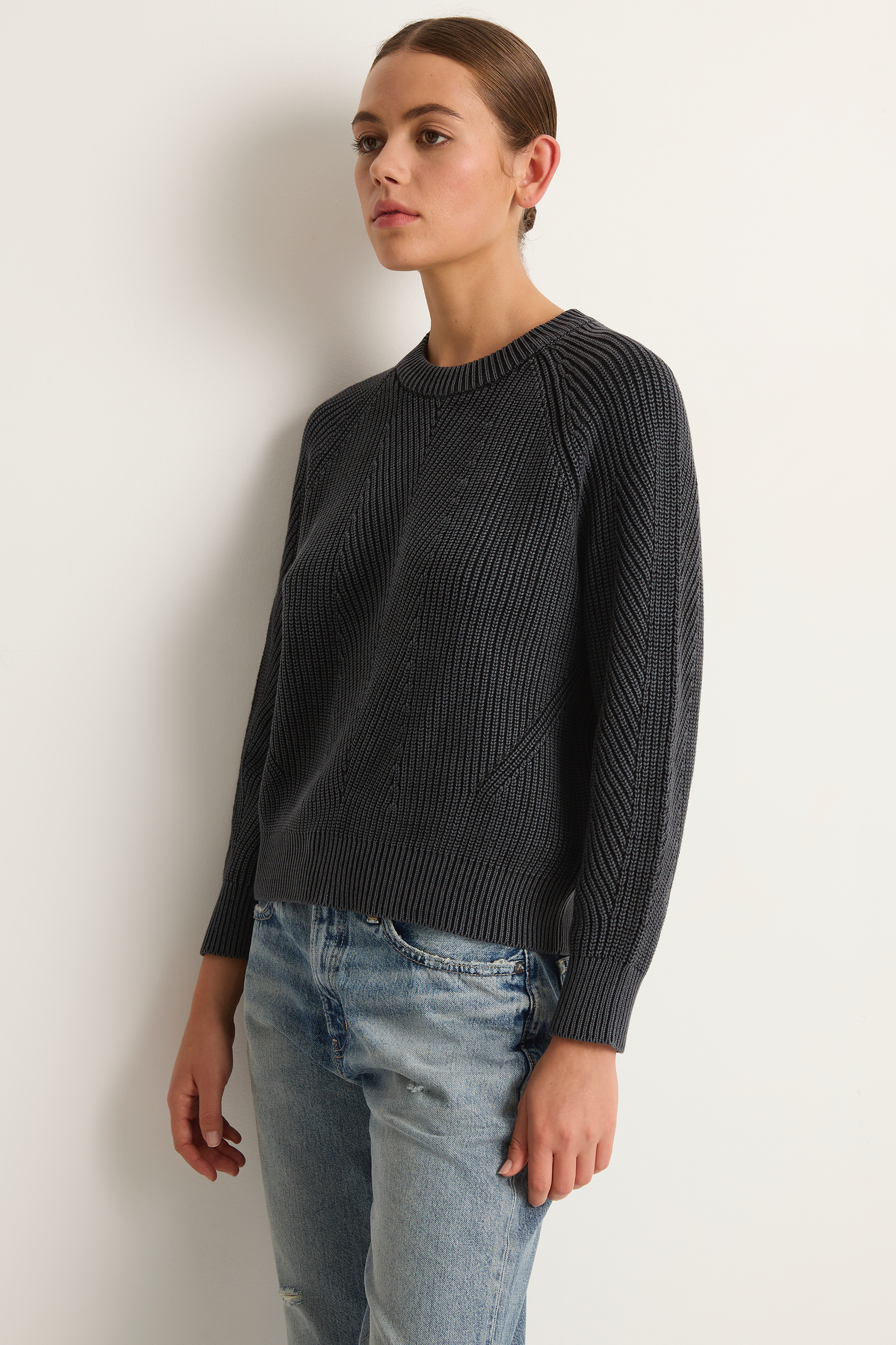 Demylee Chelsea Cotton Sweater - Black