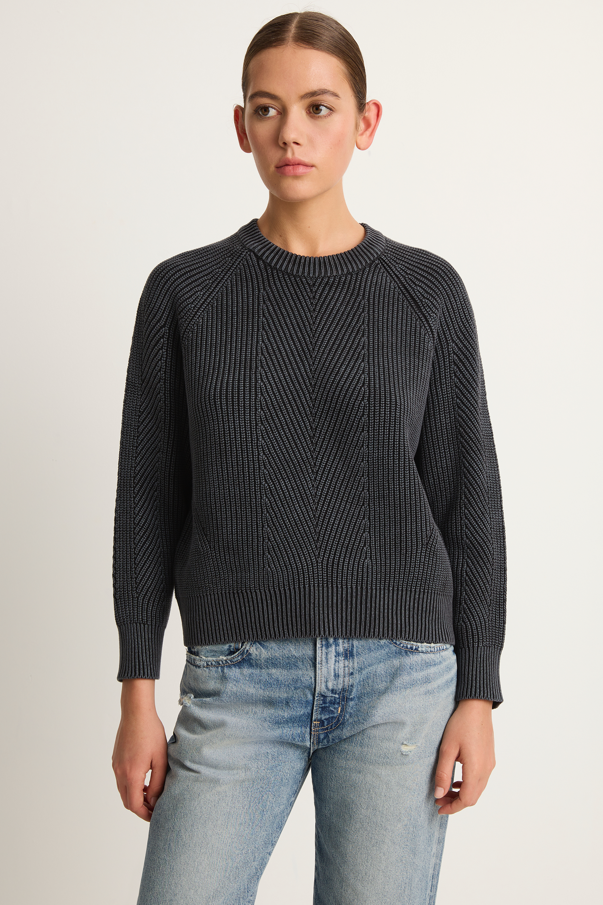 Demylee Chelsea Cotton Sweater - Black