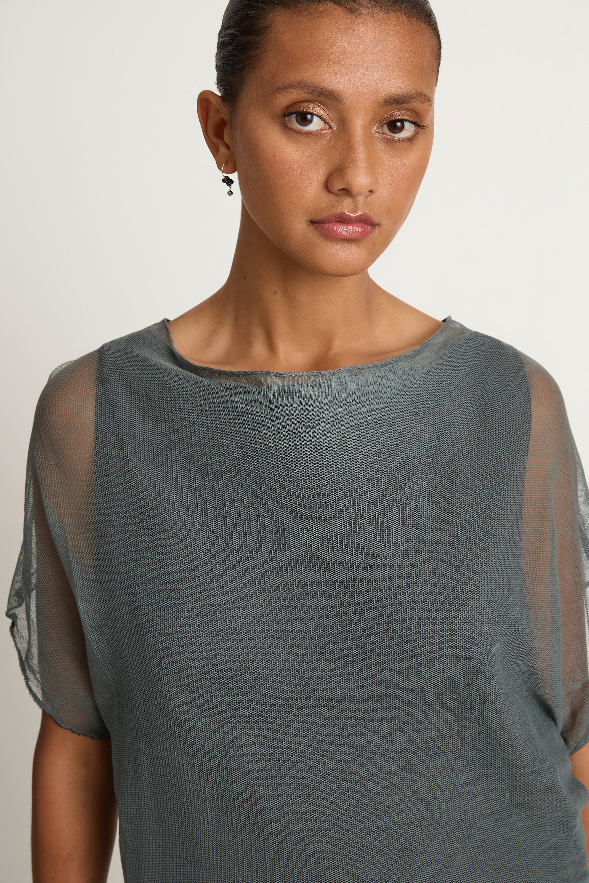 Elsa Esturgie Neige Draped Top - Kombu