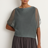 Elsa Esturgie Neige Draped Top - Kombu