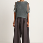 Elsa Esturgie Neige Draped Top - Kombu