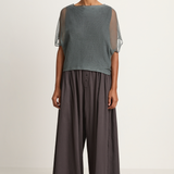 Elsa Esturgie Neige Draped Top - Kombu