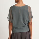 Elsa Esturgie Neige Draped Top - Kombu