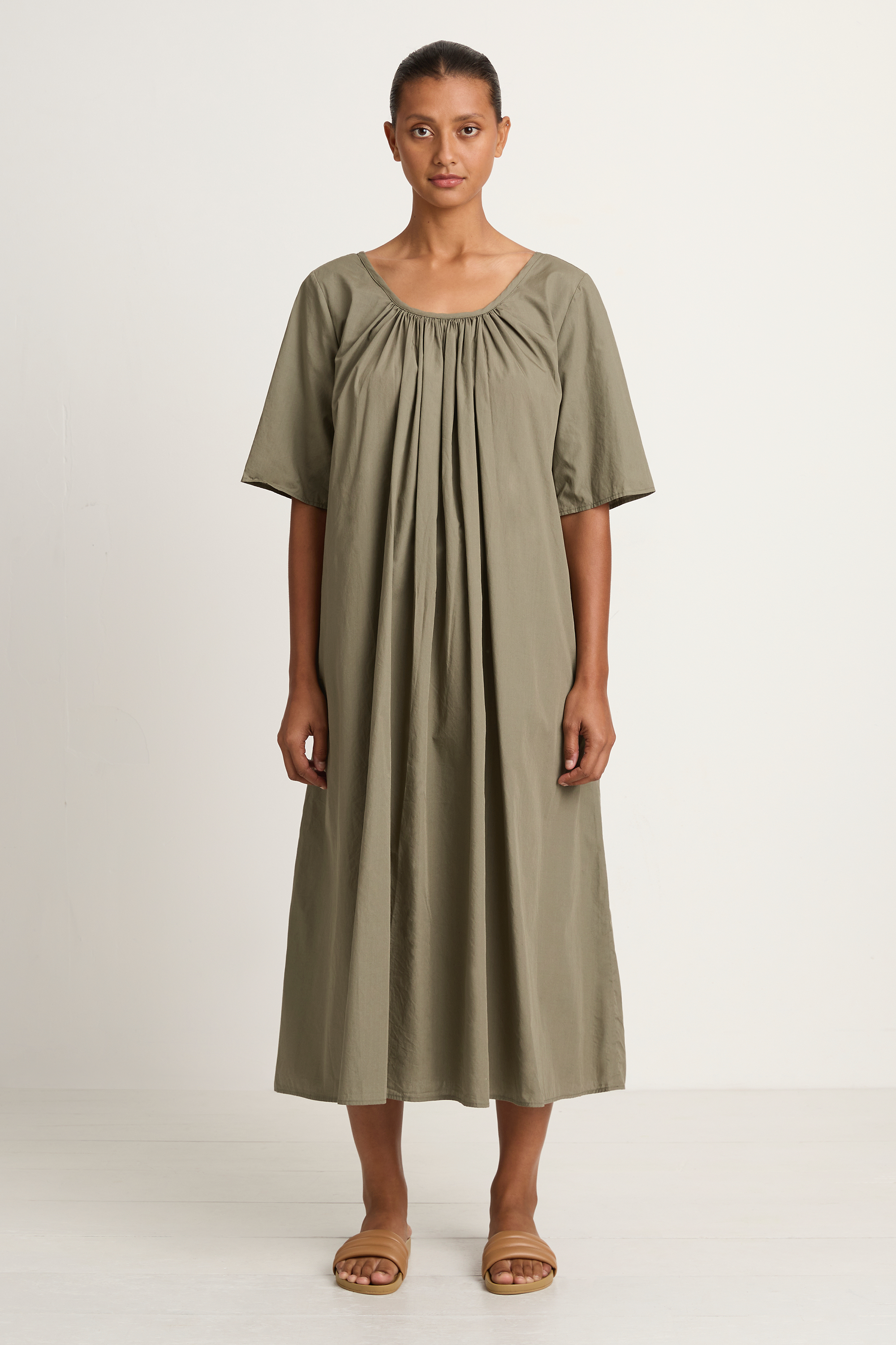 Elsa Esturgie Nocturne Dress - Sage