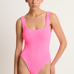 Hunza G Square Neck One Piece - Bubblegum