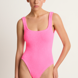 Hunza G Square Neck One Piece - Bubblegum