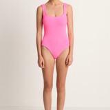 Hunza G Square Neck One Piece - Bubblegum