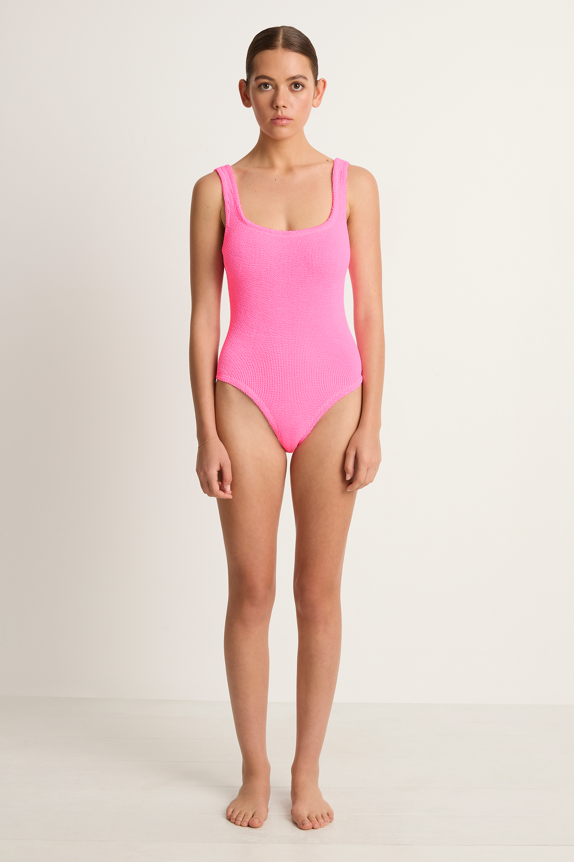 Hunza G Square Neck One Piece - Bubblegum
