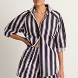 MIKOH Paseo Shirt - Cabana Stripe