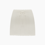 Peony Pointelle Mini Skirt - Seashell