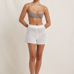 Peony Pointelle Short - Seashell