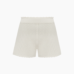 Peony Pointelle Short - Seashell