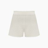 Peony Pointelle Short - Seashell