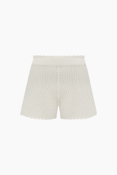 Peony Pointelle Short - Seashell