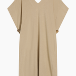 Simone Fan Long Open Kaftan Thin Shaved Terry - Sand