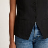 Apiece Apart Marca Tunic Vest - Black- FINAL SALE