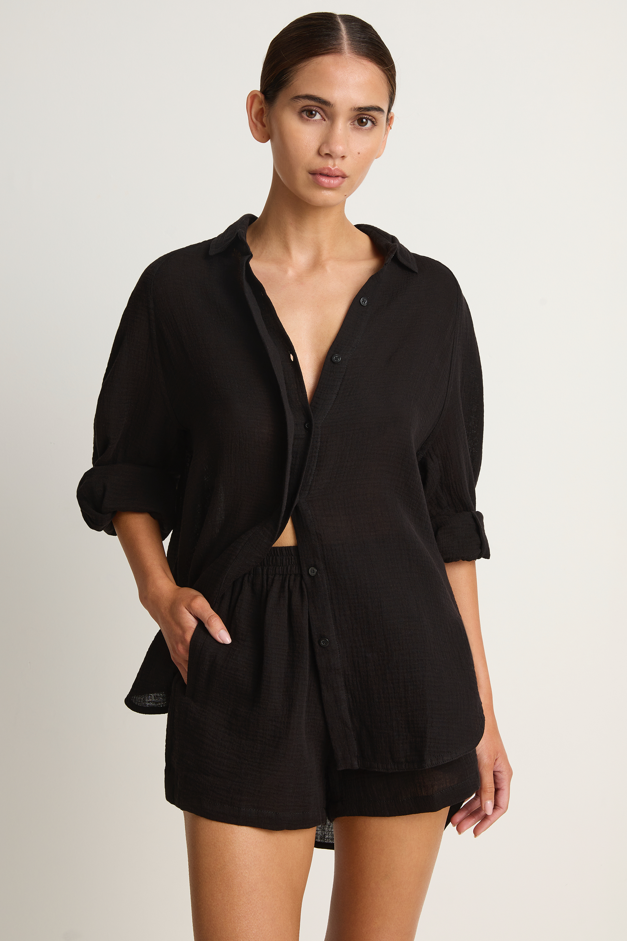 MIKOH Noto Shirt & Reyna Short - Night
