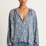 Natalie Martin Tolan Shirt - Water Lily Blue - FINAL SALE