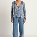 Natalie Martin Tolan Shirt - Water Lily Blue - FINAL SALE