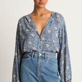 Natalie Martin Tolan Shirt - Water Lily Blue - FINAL SALE