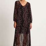 Natalie Martin Alice Dress - Feather Chiffon - FINAL SALE