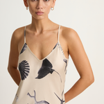 Silk Laundry 90s Slip Dress - Seashells
