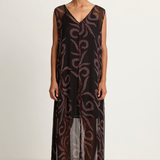 Natalie Martin Tova Maxi - Feather Chiffon - FINAL SALE