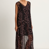 Natalie Martin Tova Maxi - Feather Chiffon - FINAL SALE