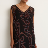 Natalie Martin Tova Maxi - Feather Chiffon - FINAL SALE