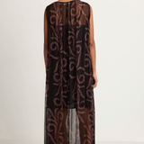 Natalie Martin Tova Maxi - Feather Chiffon - FINAL SALE