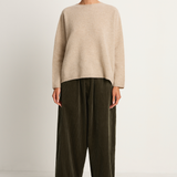 Pas De Calais Fine Wool Crewneck Pullover - Beige