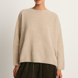 Pas De Calais Fine Wool Crewneck Pullover - Beige