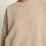 Pas De Calais Fine Wool Crewneck Pullover - Beige
