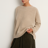 Pas De Calais Fine Wool Crewneck Pullover - Beige