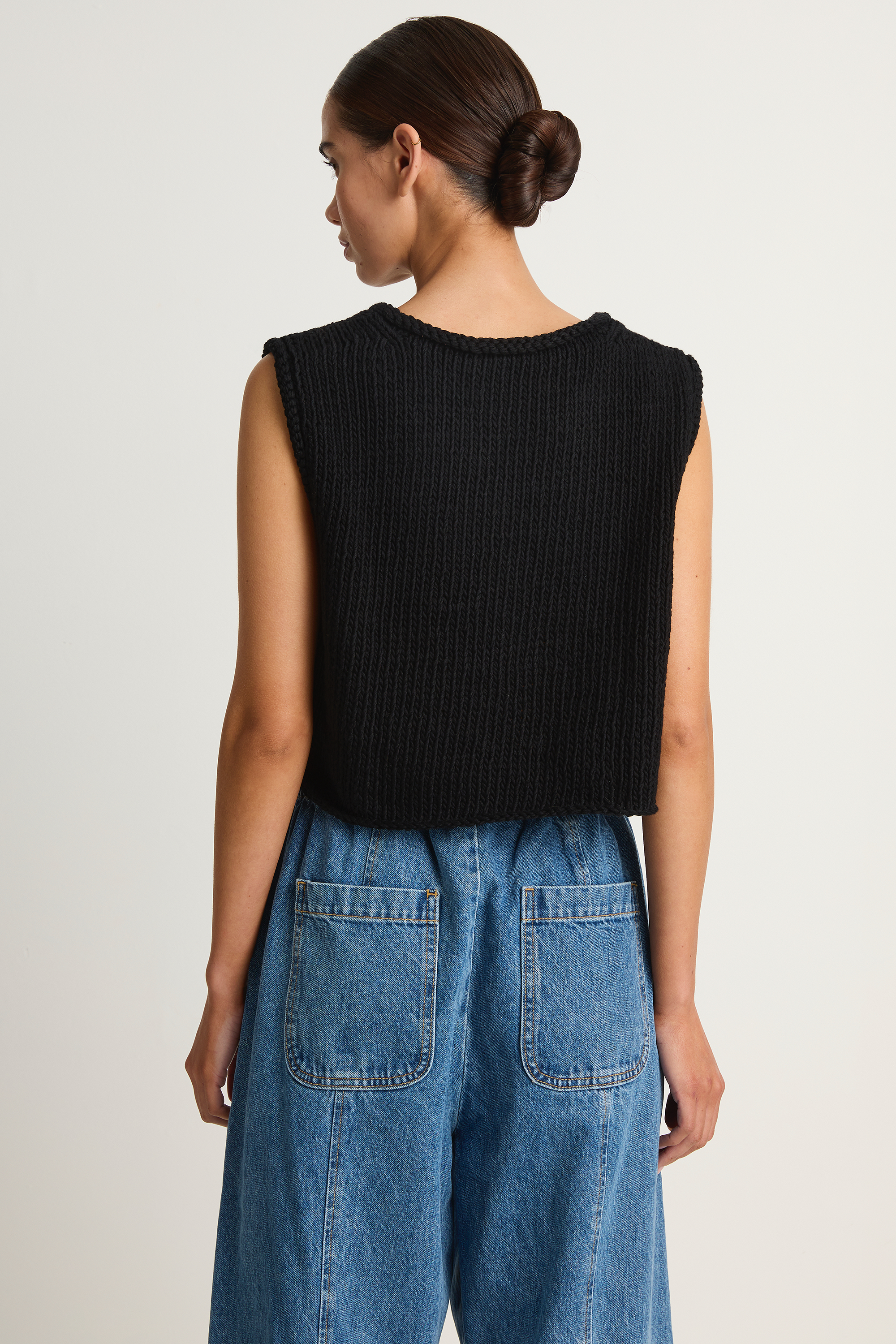 Shaina Mote Alba Pant Medium Blue & Brisa Top Black