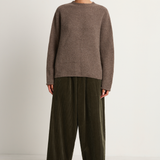 Pas De Calais Cashmere Blend Lambs Wool Pullover - Greige