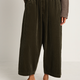 Pas De Calais Corduroy Sarrouel Pants - Khaki