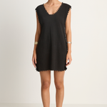 Caravana Awal Short Cotton Dress - Black