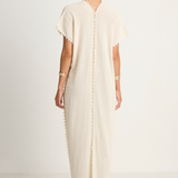 Caravana Chaac V-Neck maxi Dress - Natural