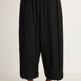 Pas De Calais Light Twill Crinkle Drop Crotch Pants - Black