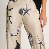 Silk Laundry Bias Cut Pants - Seashells