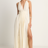 Caravana Hera Long Cotton Dress - Natural