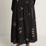 Pas De Calais Animal Concert Print Skirt - Black